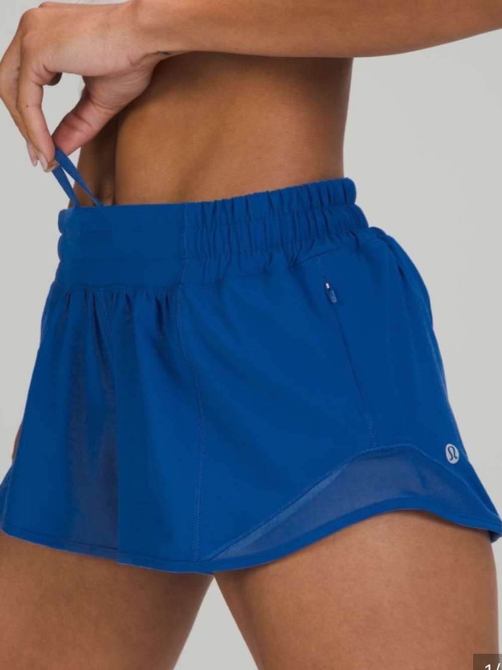 lululemon athletica Cobalt Blue hotty hot shorts size 4